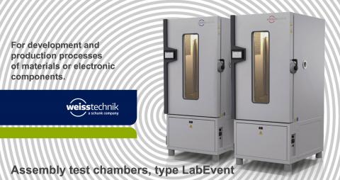 LabEvent típusú szerelvénytesztelő vizsgálókamrák